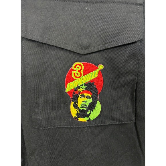 VTG RARE Rothco‎ 6XL Black Field Jacket "Dopeville" Graphic Full Zip NEW - Picture 3 of 10